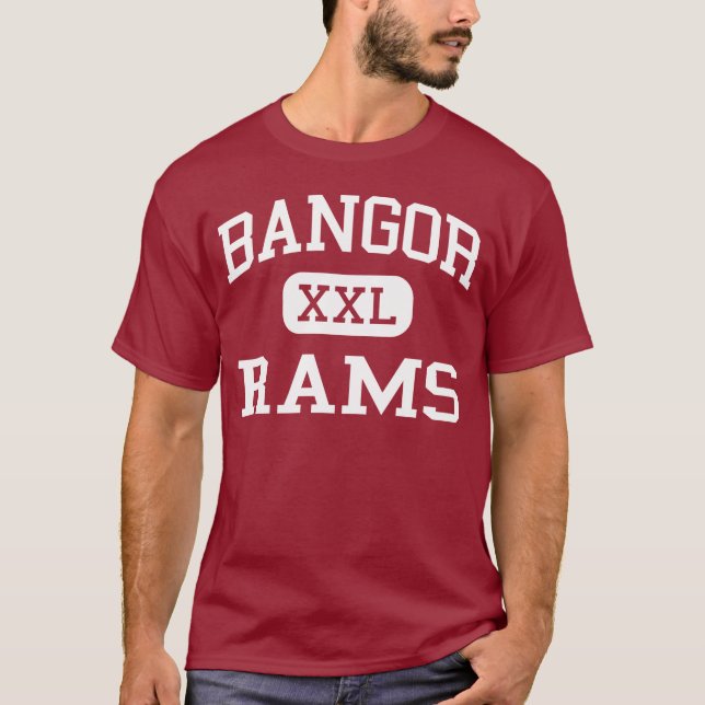 T-shirt Bangor - RAM - lycée de Bangor - Bangor Maine (Devant)