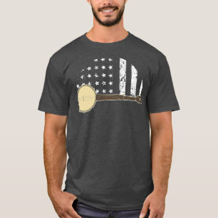 T-shirt Banjo avec drapeau américain
