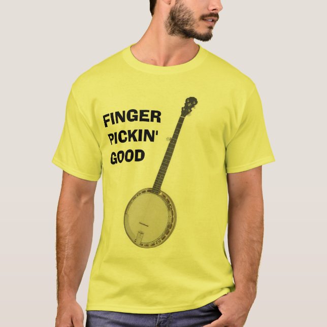 T-shirt Banjo - doigt Pickin bon (Devant)