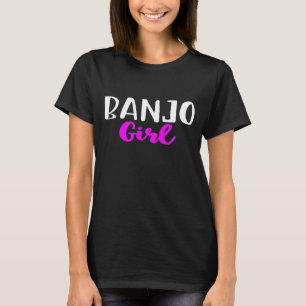 T-shirt Banjo Girl Joueuse mignonne