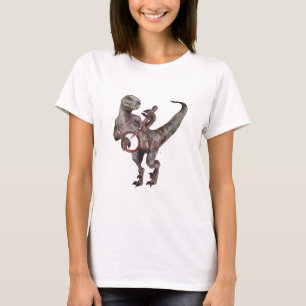 T-shirt Banjo jouant le Velociraptor