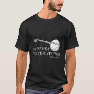 T-shirt Banjo Le Loue Avec Les Cordes Bluegrass Guitar
