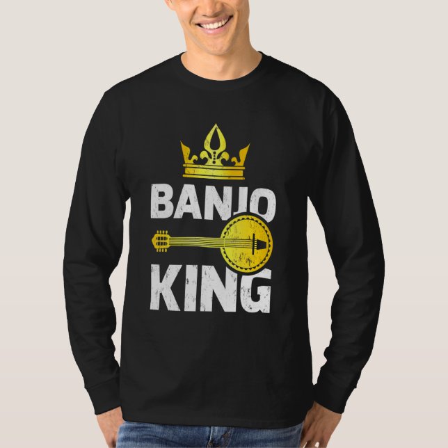 T-shirt Banjo Music Banjo King (Devant)