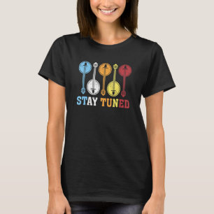 T-shirt Banjo Musique Restez Tuned Banjo Guitar