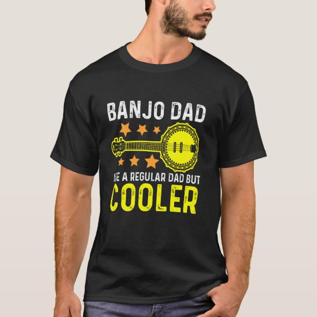 T-shirt Banjo Papa Stringband Instruments Acoustique Guita (Devant)