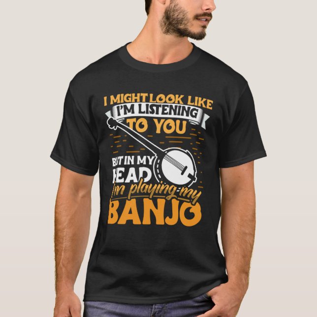 T-shirt Banjo Player Apparel Instrument for Men Women (Devant)