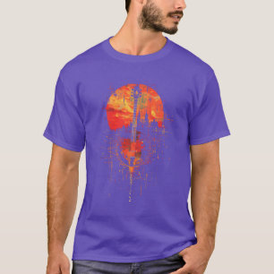 T-shirt Banjo Retrowave drôle