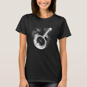 T-shirt Banjo Sketch instrument à cordes