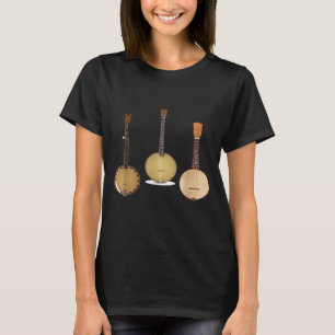 T-shirt Banjo Trio À Cordes Instrument De Musique Du Guit