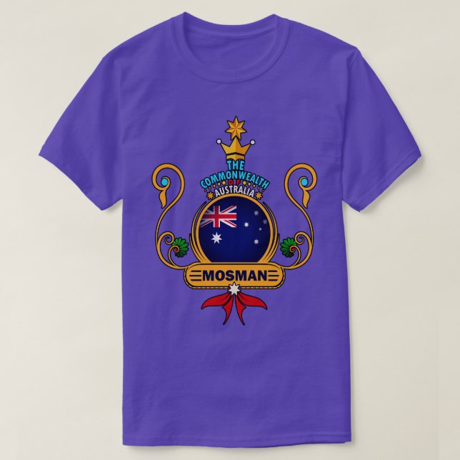 T-shirt Banlieue de Mosman Pride Golden Australian Flag So (Design devant)