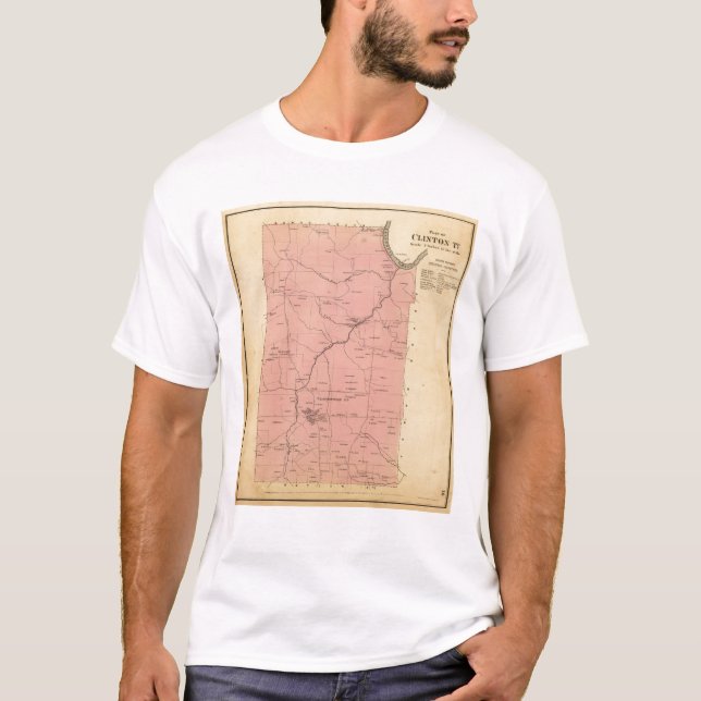 T-shirt Banlieue noire de Clinton (Devant)