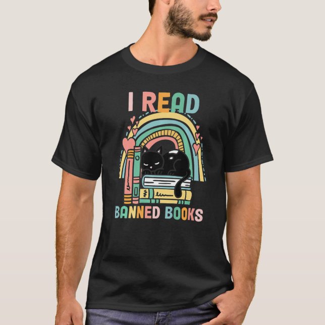 T-shirt Banned Books Quotes I Read Banned Books (Devant)
