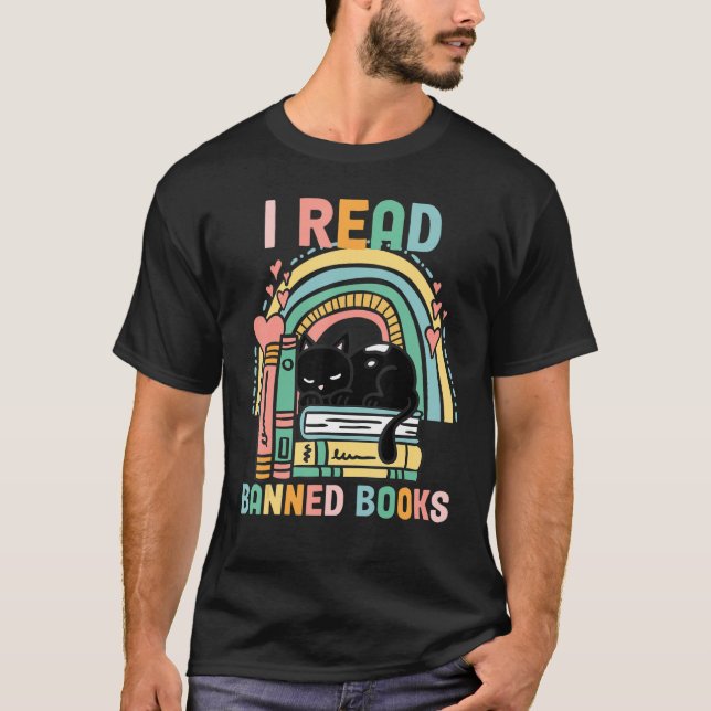 T-shirt Banned Books Quotes I Read Banned Books (Devant)