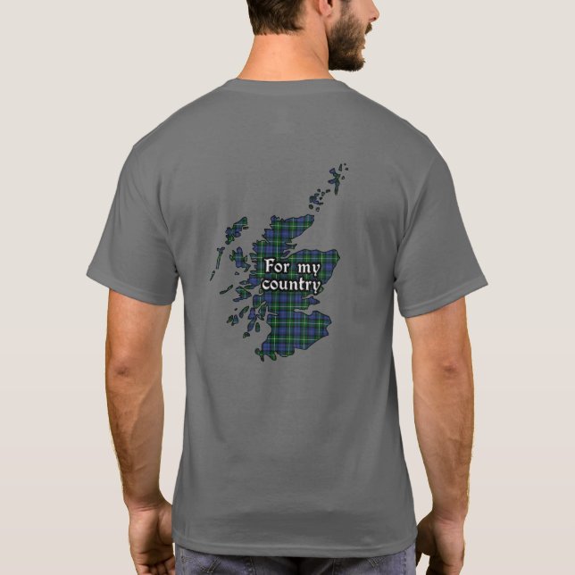 T-shirt Bannerman Clan Badge et Tartan Adulte (Dos)