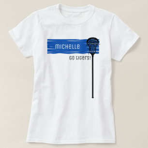 T-shirt Bannière Bleue Royale avec bâton de crosse