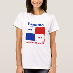 T-Shirt Bannière + Carte + Texte Panama