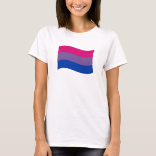 T-shirt Bannière de fierté bisexuelle