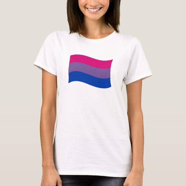 T-shirt Bannière de fierté bisexuelle (Devant)