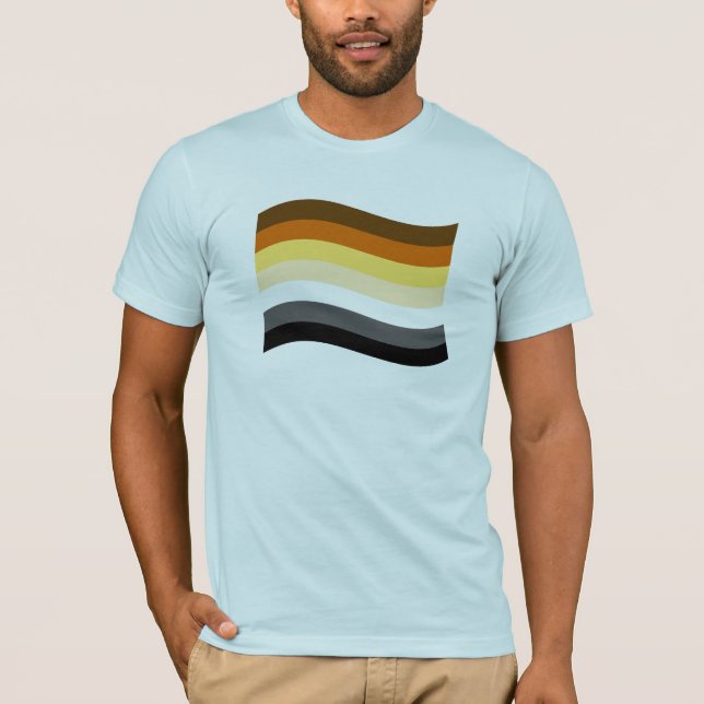 T-shirt Bannière de la fierté de l'ours (Devant)