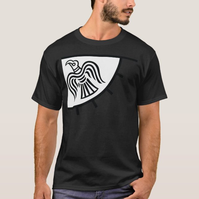 T-shirt Bannière de Raven (drapeau de Viking) (Devant)