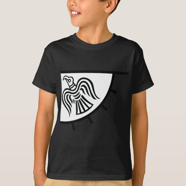 T-shirt Bannière de Raven (drapeau de Viking) (Devant)