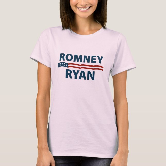 T-shirt Bannière étoilée de Romney-Ryan (Devant)