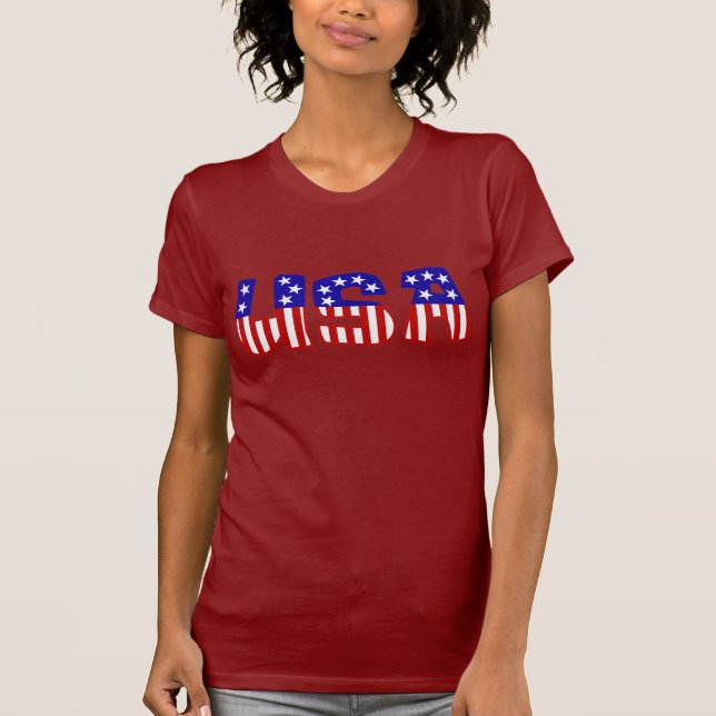 T-SHIRT BANNIÈRE ÉTOILÉE DES ETATS-UNIS (Devant)
