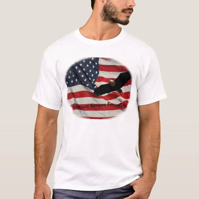 T-shirt Bannière étoilée pour toujours (Devant)