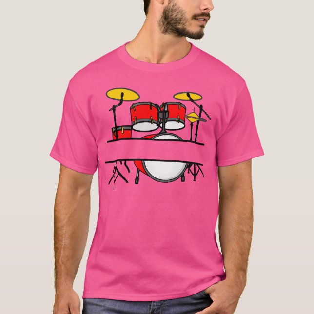 T-shirt Bannière nom de batterie pour amis batteurs (Devant)
