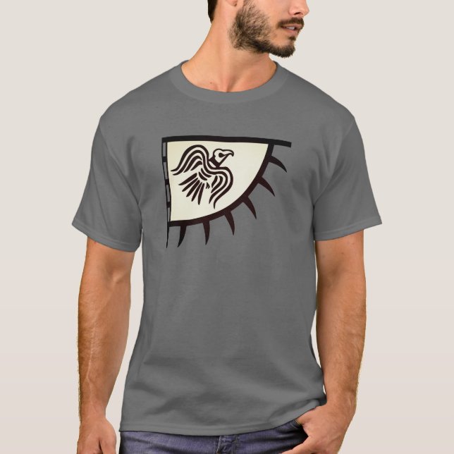 T-shirt Bannière Raven Viking (Devant)
