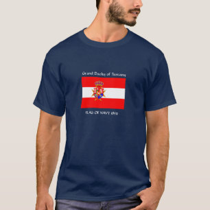 T-shirt Bannière rouge blanc Grand-Duché de Toscane
