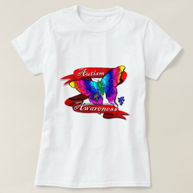 T-shirt Bannière sensibilisation sur l'autisme (Design devant)