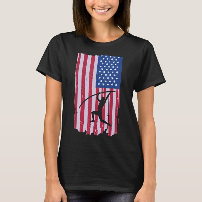 T-shirt Banque de drapeaux américains (Devant)