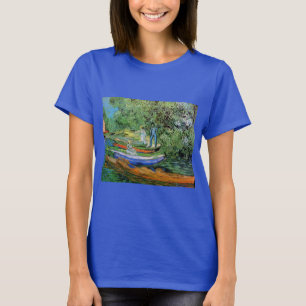 T-shirt Banque de l'Oise à Auvers par Vincent van Gogh