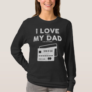 T-shirt Banque De Papa J'Aime Mon Père Quand La Fête des p