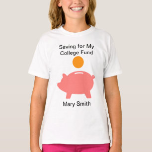 T-shirt Banque de pièces et de piggy