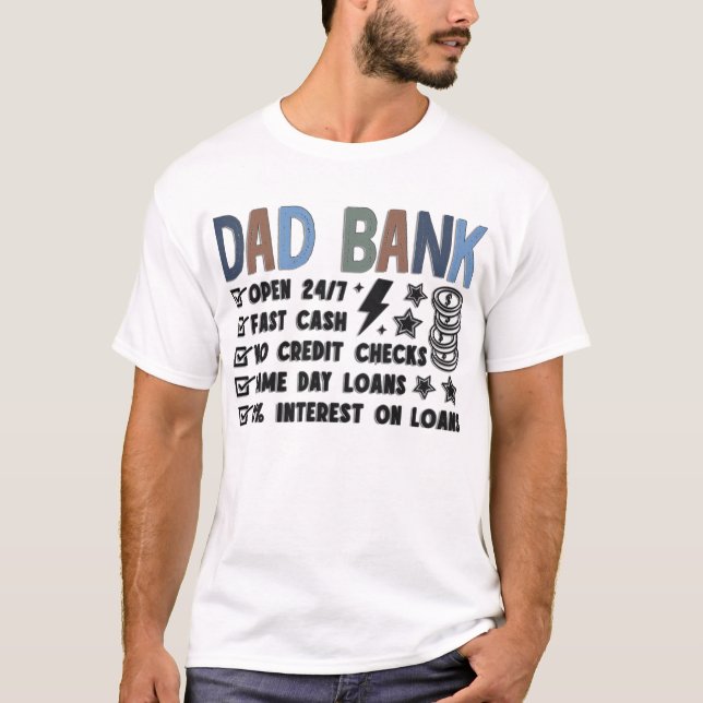 T-shirt Banque Papa Drôle (Devant)