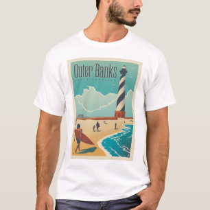 T-shirt Banques extérieures   Caroline du Nord