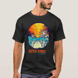 T-shirt Banques extérieures Coucher de soleil correspondan