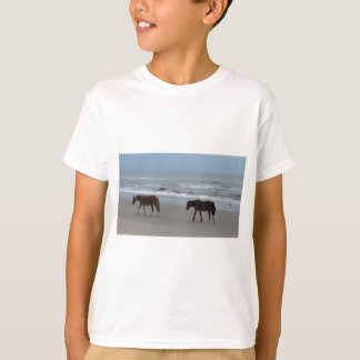 T-shirt Banques externes de chevaux sauvages