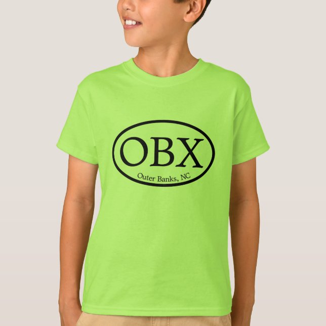 T-shirt Banques externes d'OBX ovales (Devant)