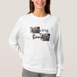 T-shirt Banquier affamé en blanc