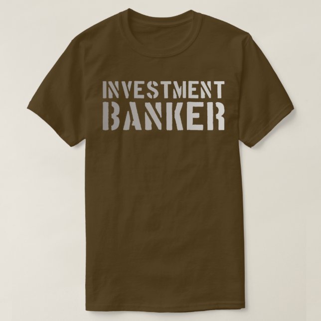 T-shirt Banquier de placement (Design devant)