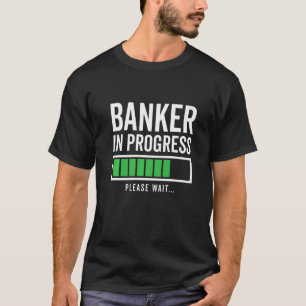 T-shirt Banquier En Cours Veuillez Patienter Librairie Fin