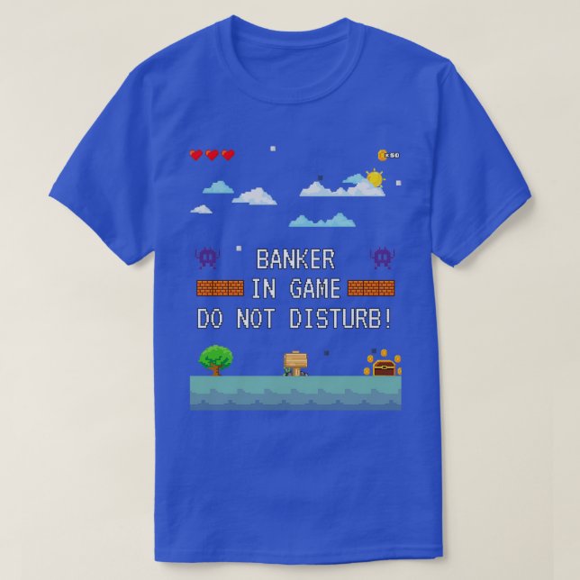 T-shirt Banquier En Jeu Ne Disturbe Pas 2 (Design devant)