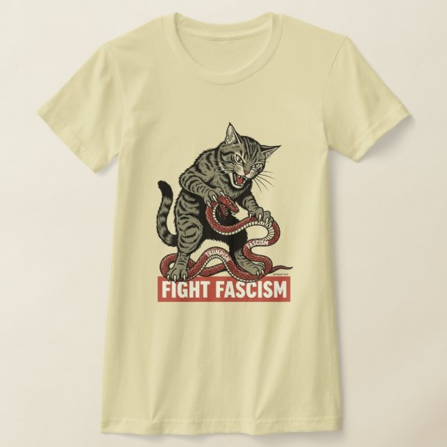 T-shirt Banzai Kat Combattez le Fascisme  (Poser)