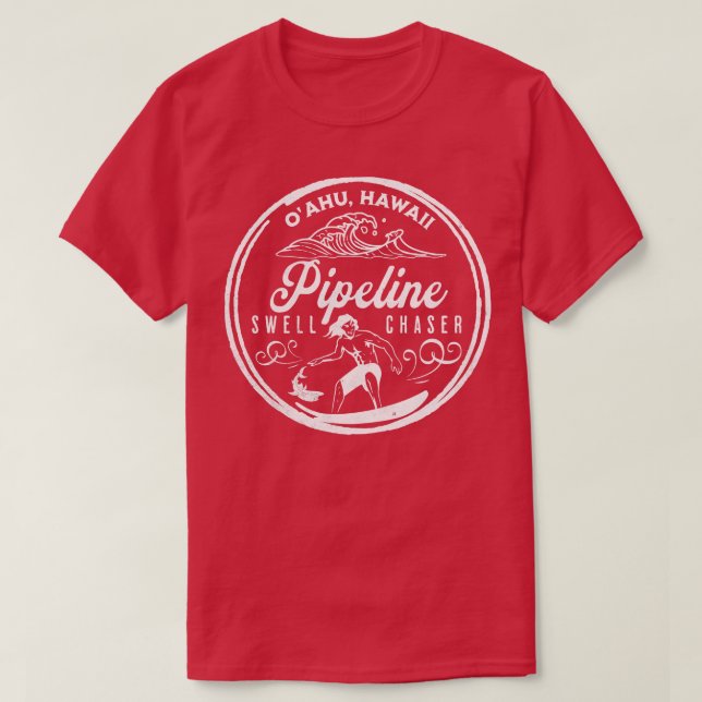 T-shirt Banzai Pipeline North Shore Oahu Hawaii Big Wave S (Design devant)