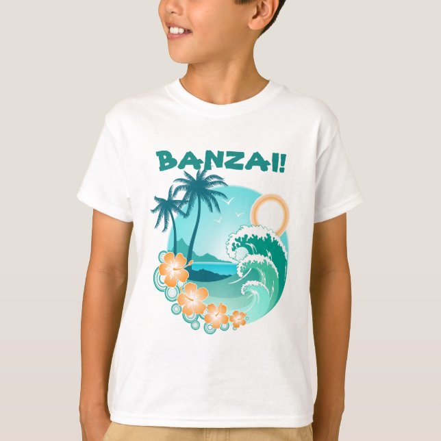 T-shirt Banzai Surf (Devant)