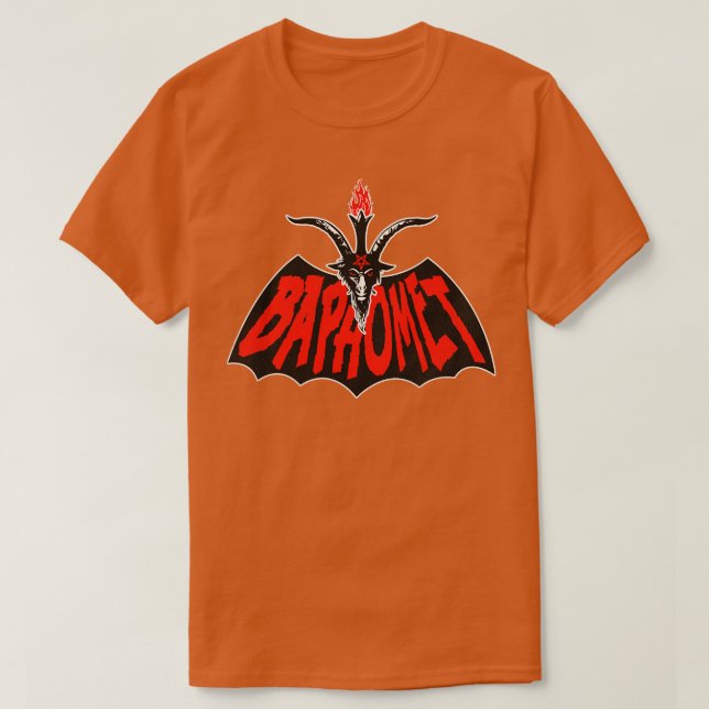 T-shirt BAPHOMET aka Batphomet rouge (Design devant)