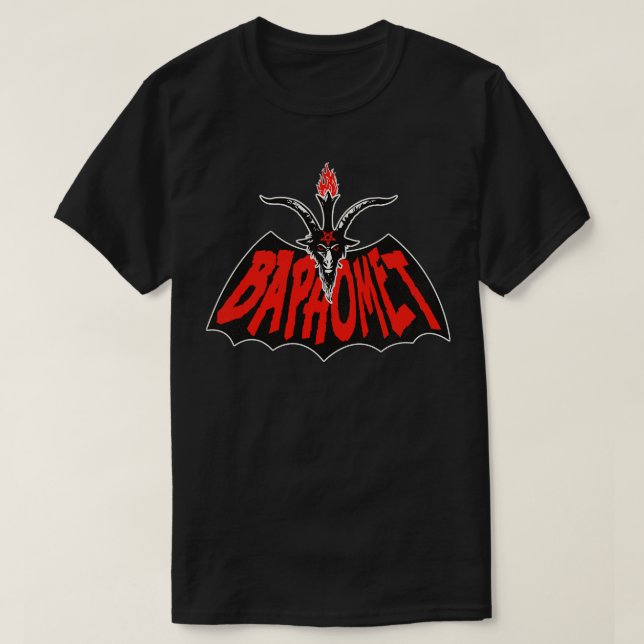 T-shirt BAPHOMET aka Batphomet rouge (Design devant)